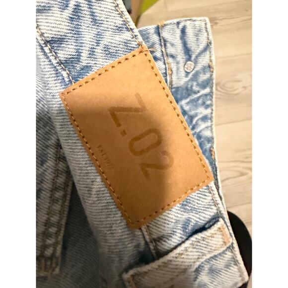 Zara Women's 4 Light Blue High Waist Straight Ankle Rigid Pocketed Cotton Jeans - Picture 8 of 10